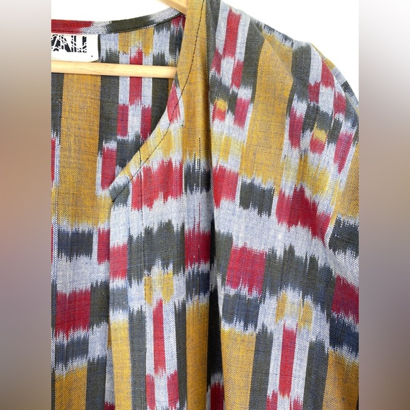 Divali Ikat Coat Kaftan - Picture 3 of 9